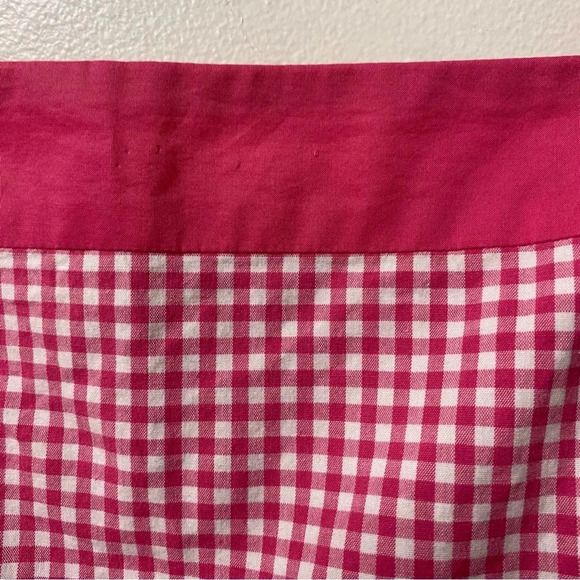 Loft Pink Y2K Checkered Gingham Spaghetti Strap Dress‎ Size 6 - Picture 4 of 5